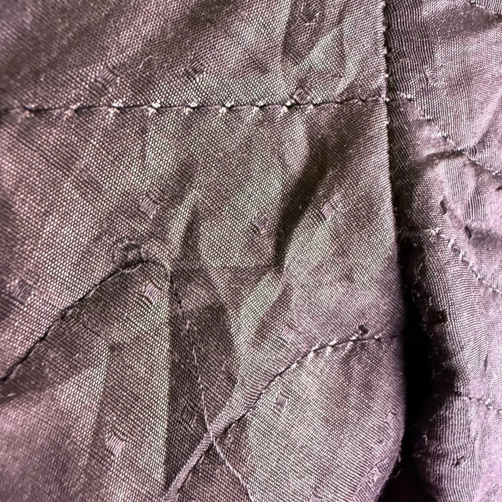 Vintage Bar I Black Quilted Floral Jacket Medium Boho Art To Wear Cottagecore